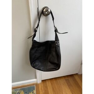 Tignanello Genuine, Leather, Black Shoulder Bag Or Satchel